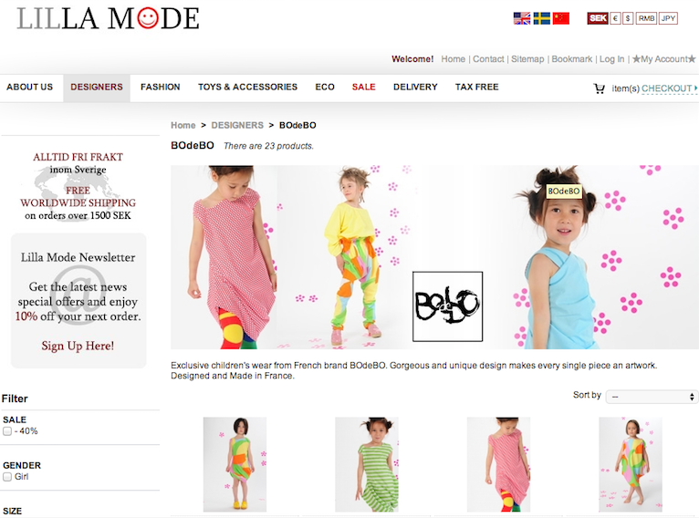 exclusive children's clothing